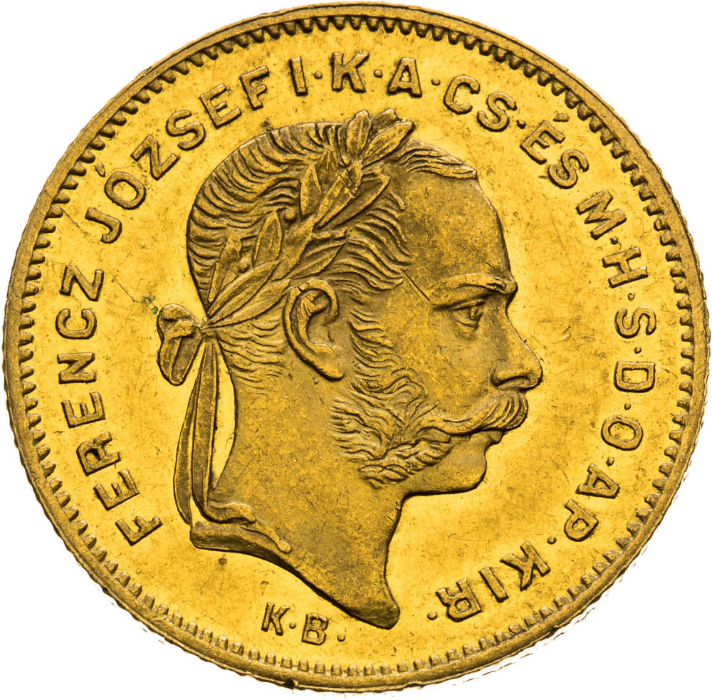 4 Forint 1877 - front