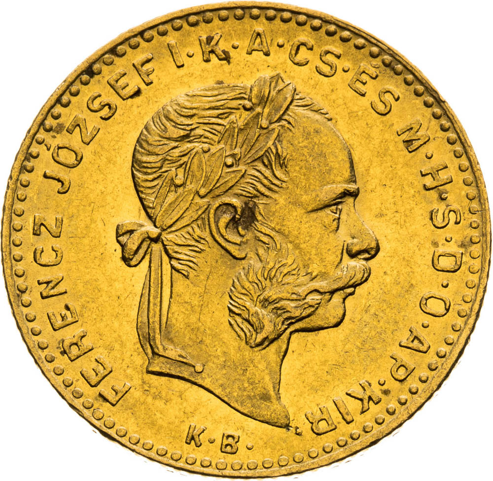 4 Forint 1882 - front