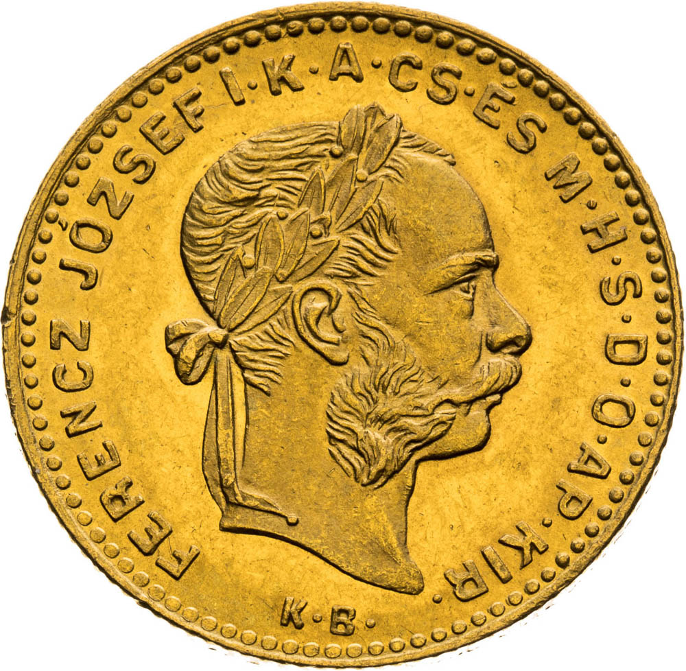 4 Forint 1883 - front