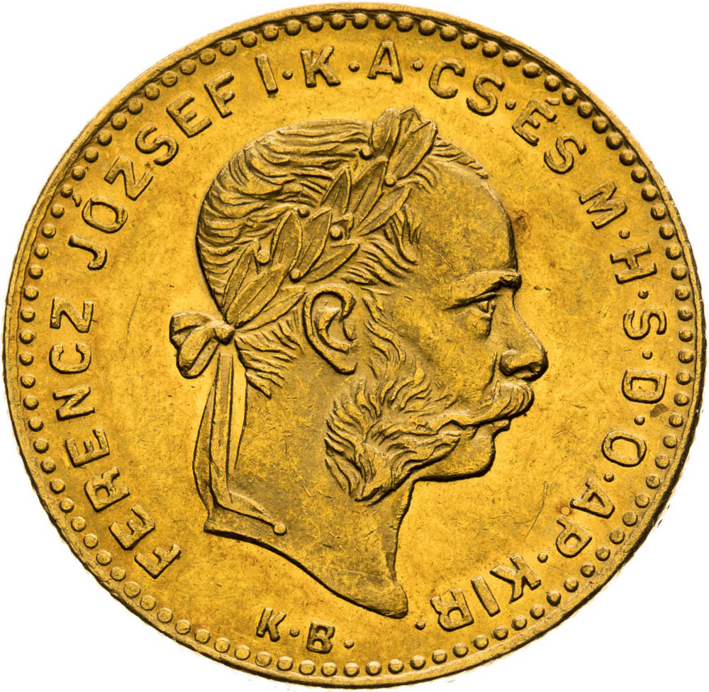 4 Forint 1884 - front