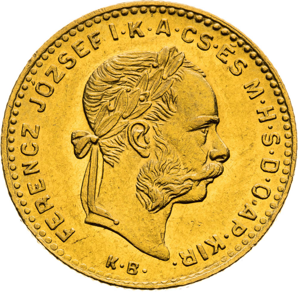 4 Forint 1885 - front