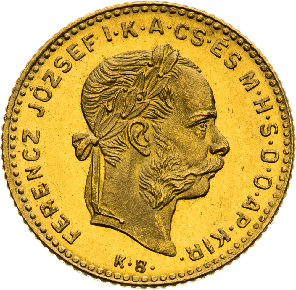 4 Forint 1889 - front