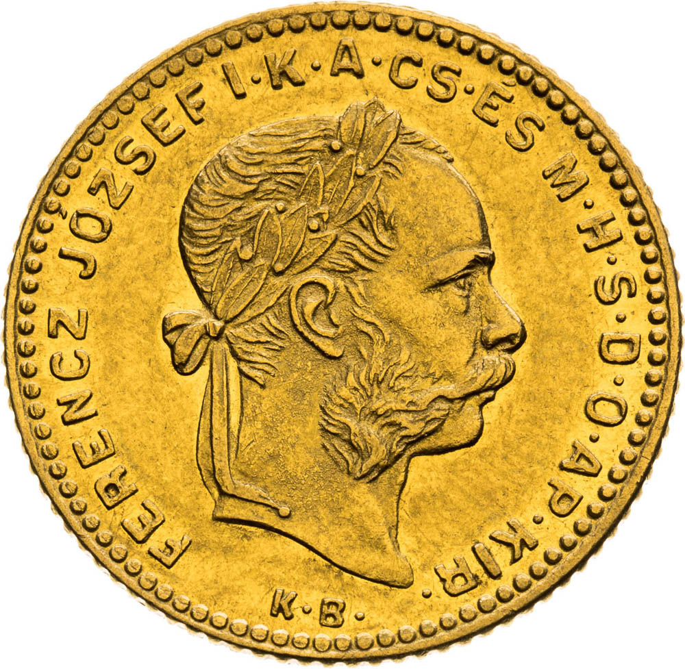 4 Forint 1890 - front