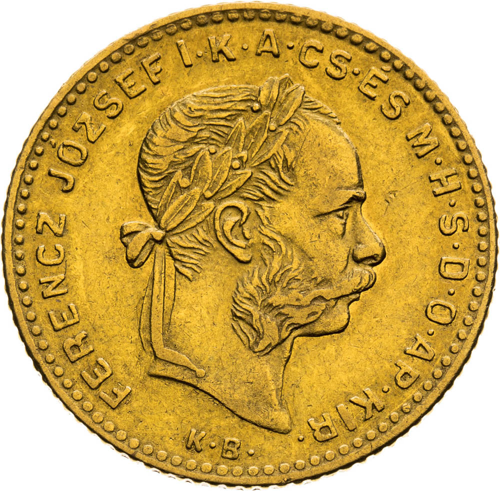 4 Forint 1892 - front