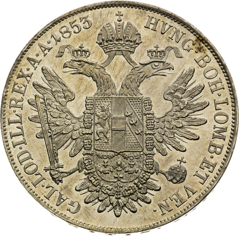 Thaler 1853 - back