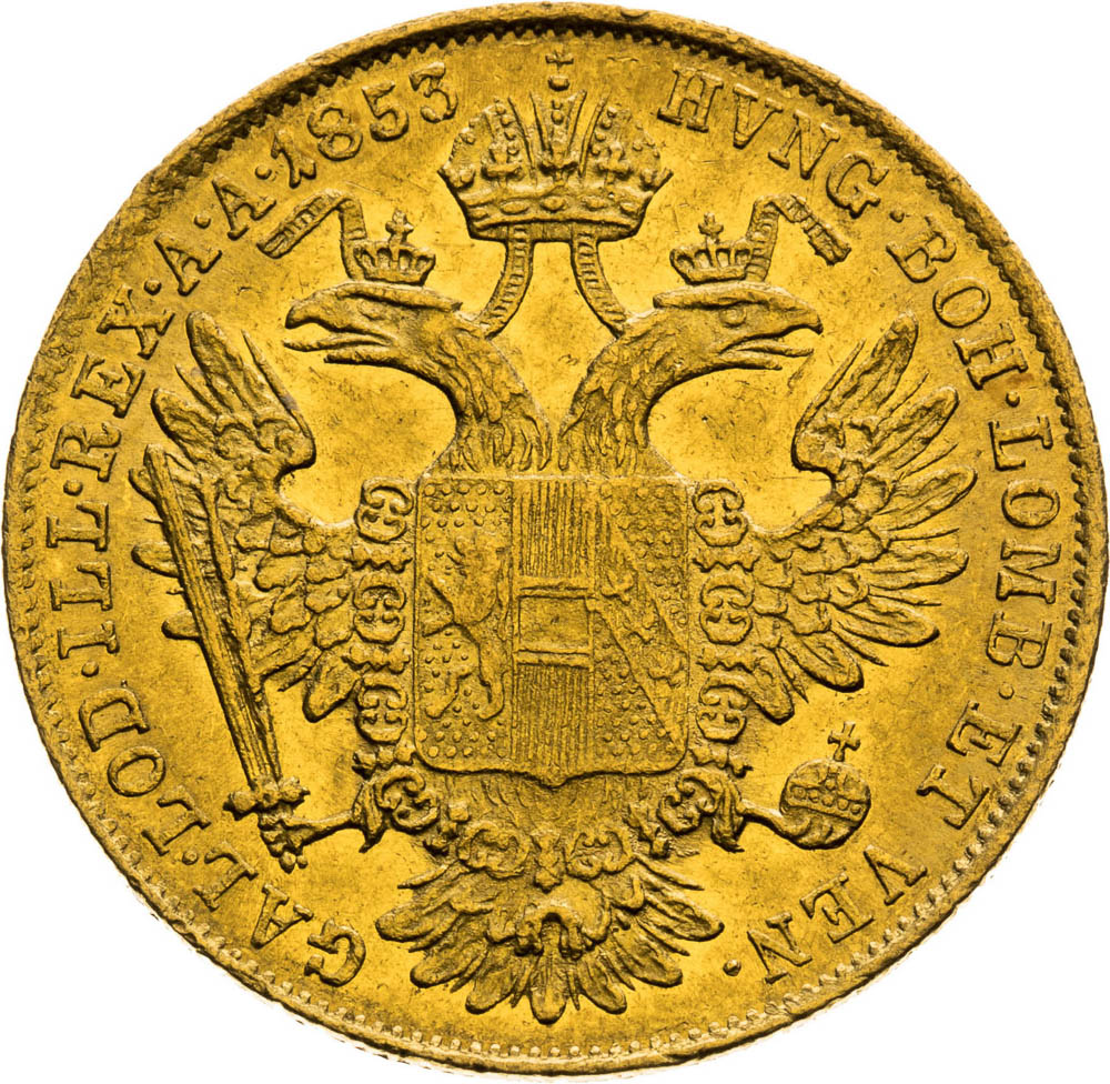 Ducat 1853 - back
