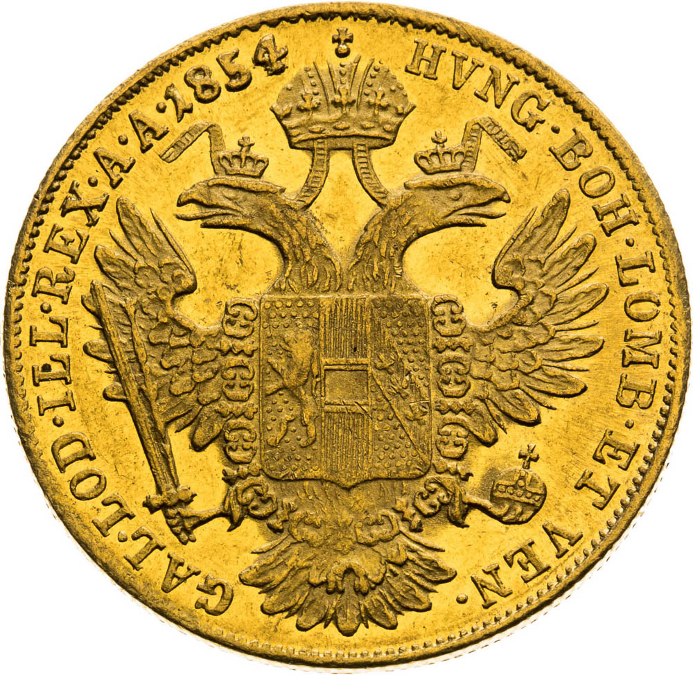 Ducat 1854 - back