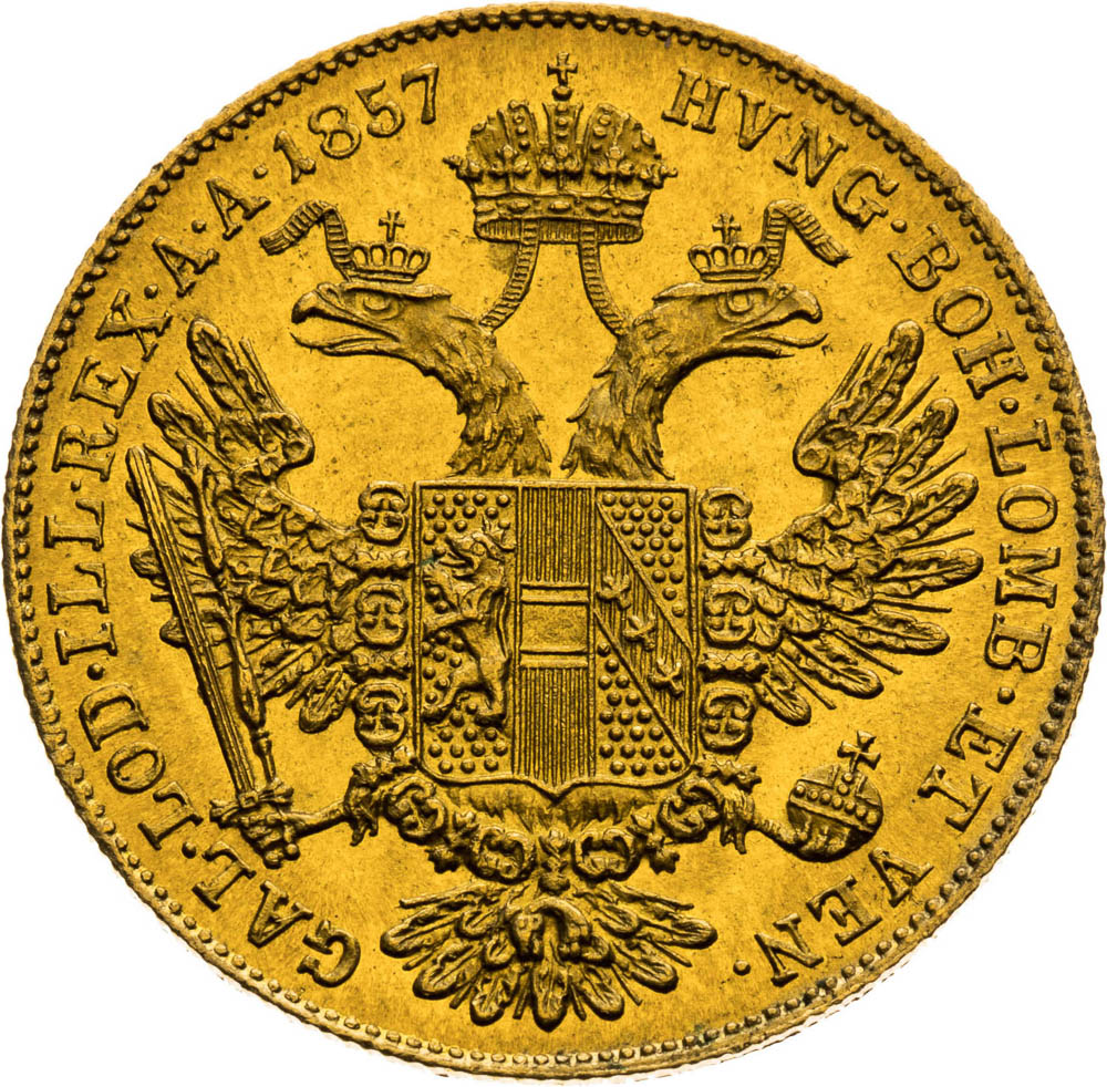 Ducat 1857 - back