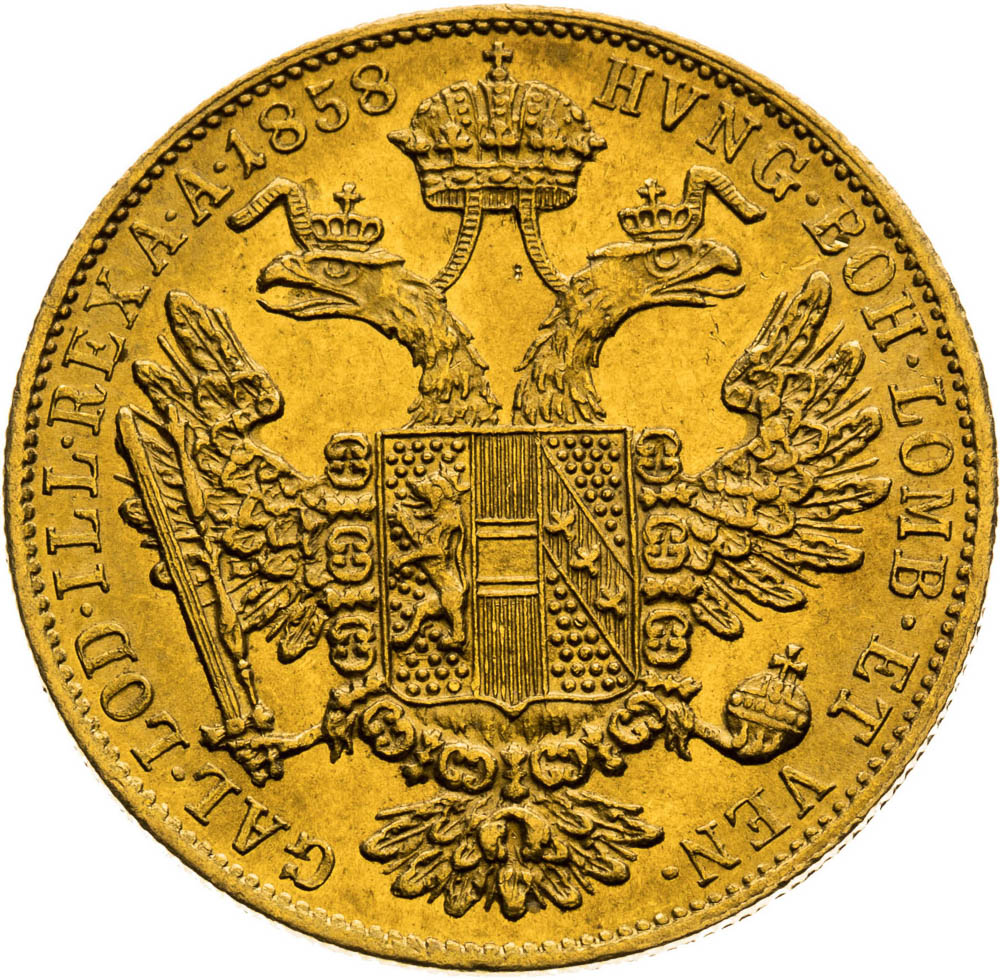 Ducat 1858 - back