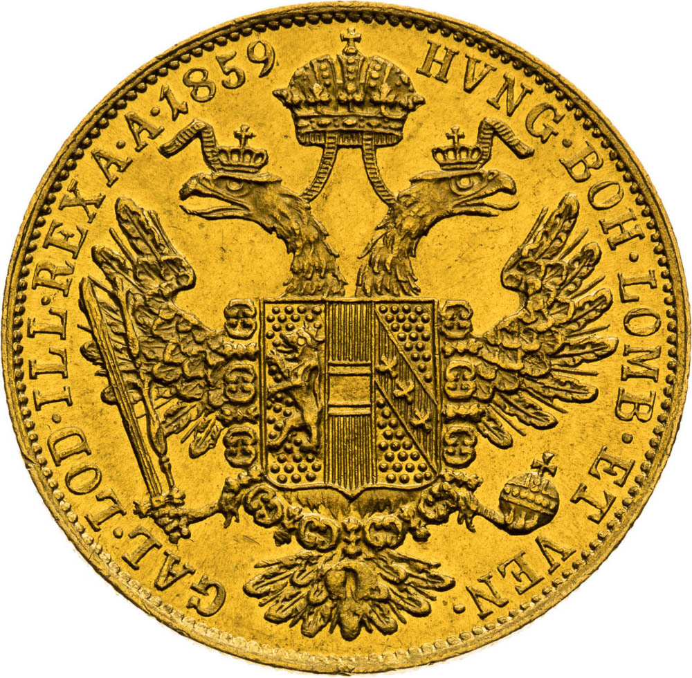 Ducat 1859 - back