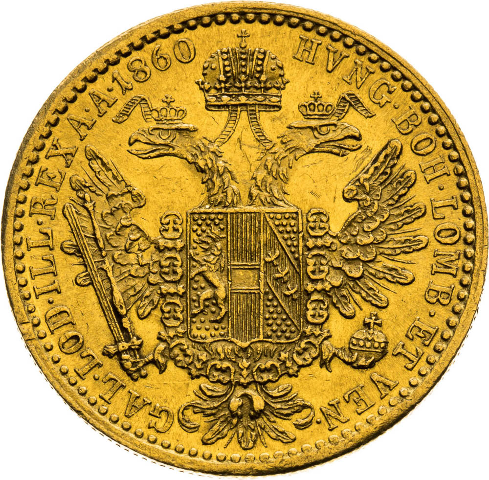 Ducat 1860 - back