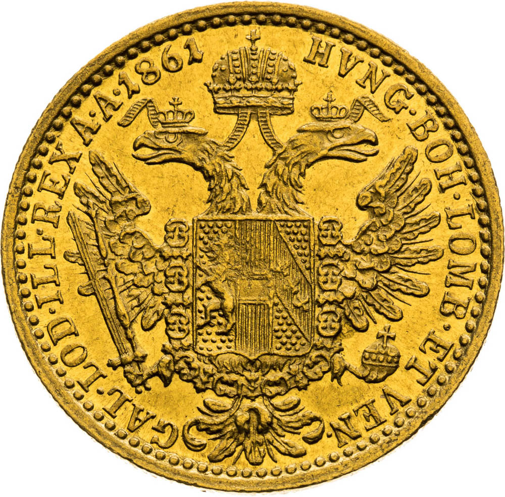 Ducat 1861 - back