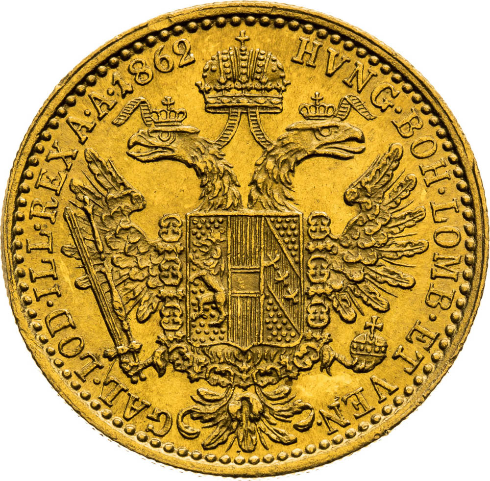 Ducat 1862 - back