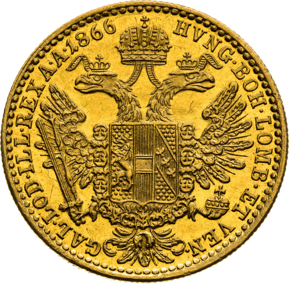 Ducat 1866 - back