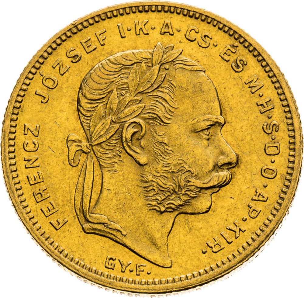 8 Forint 1870 - front