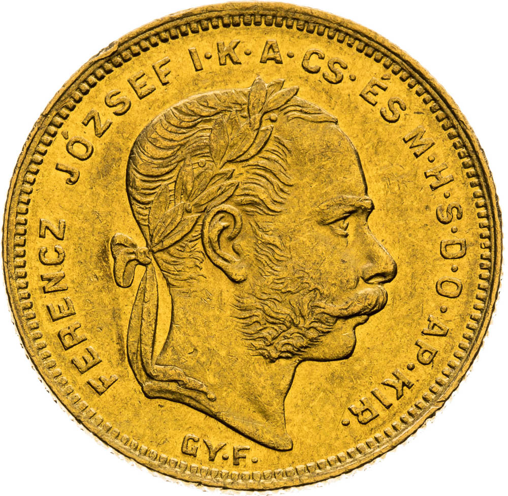 8 Forint 1871 - front