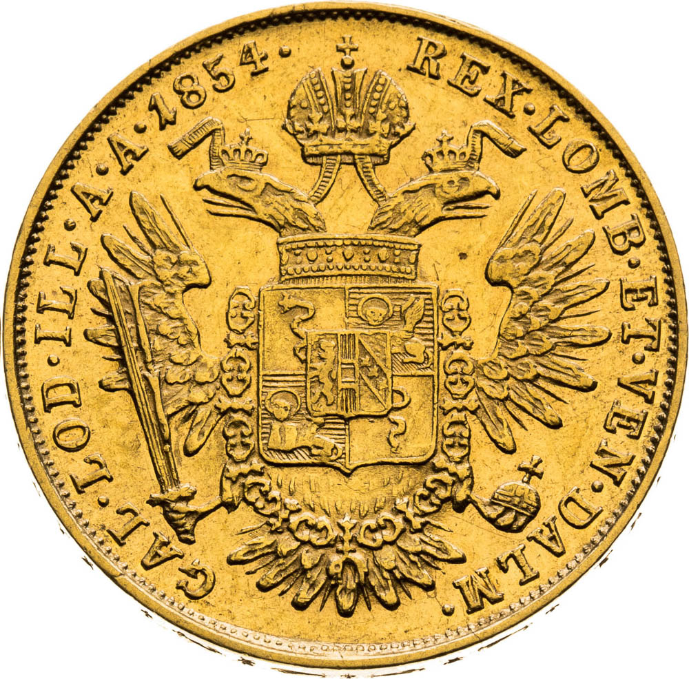 1/2 Sovrano 1854 - back