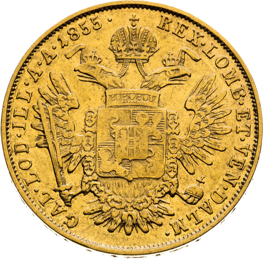 1/2 Sovrano 1855 - back