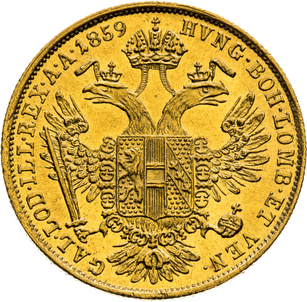 Ducat 1859 - back