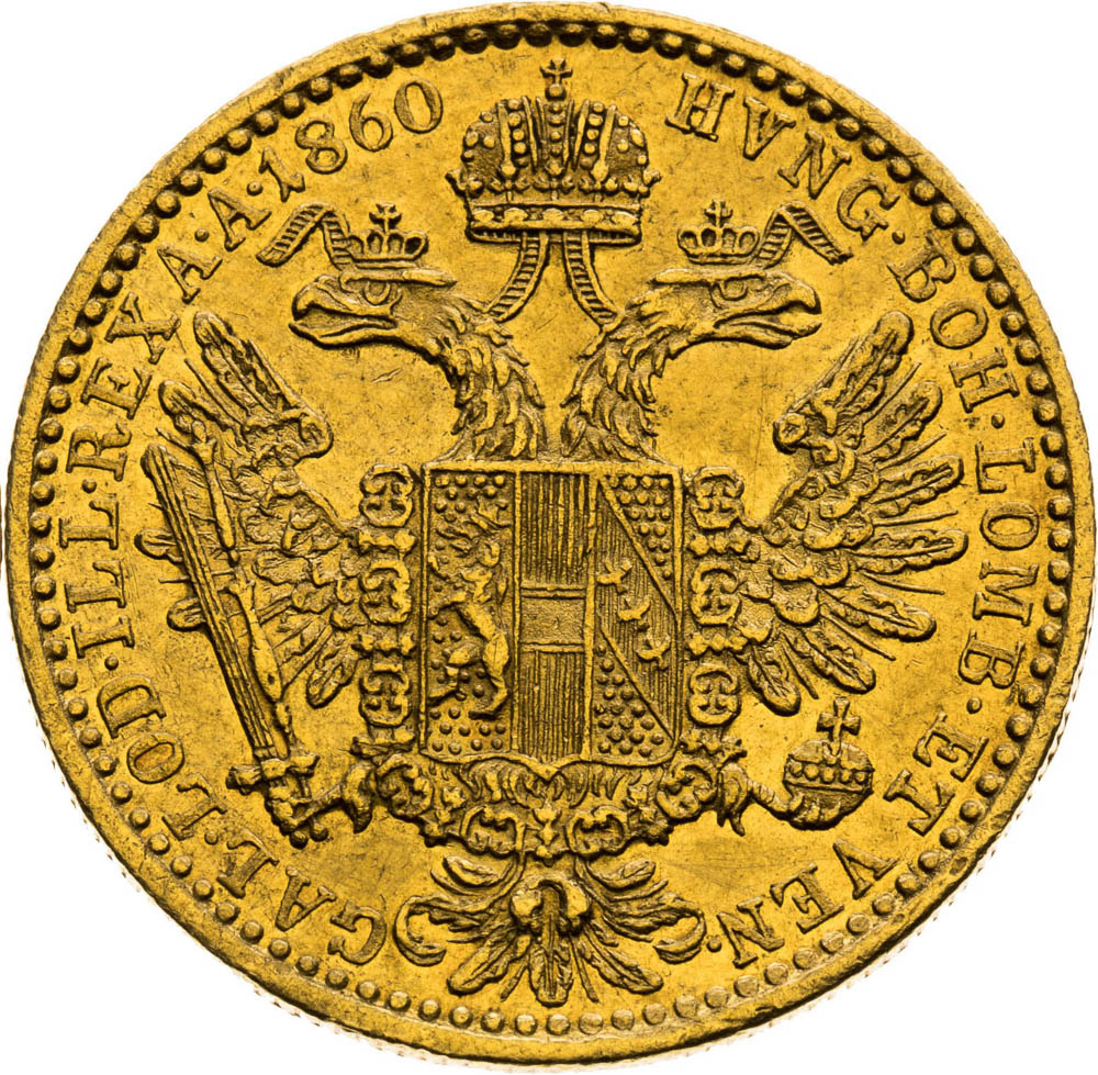 Ducat 1860 - back