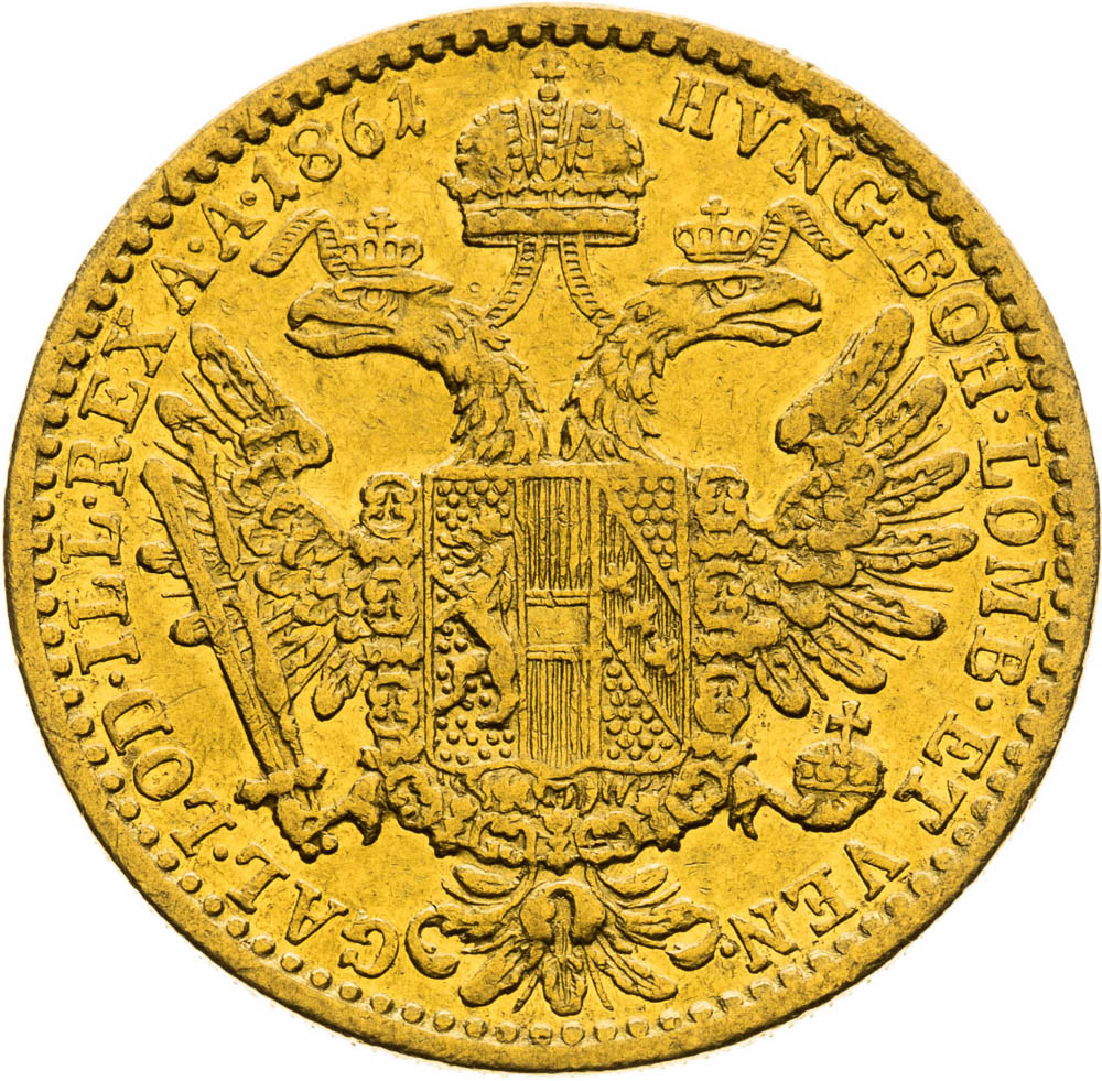 Ducat 1861 - back