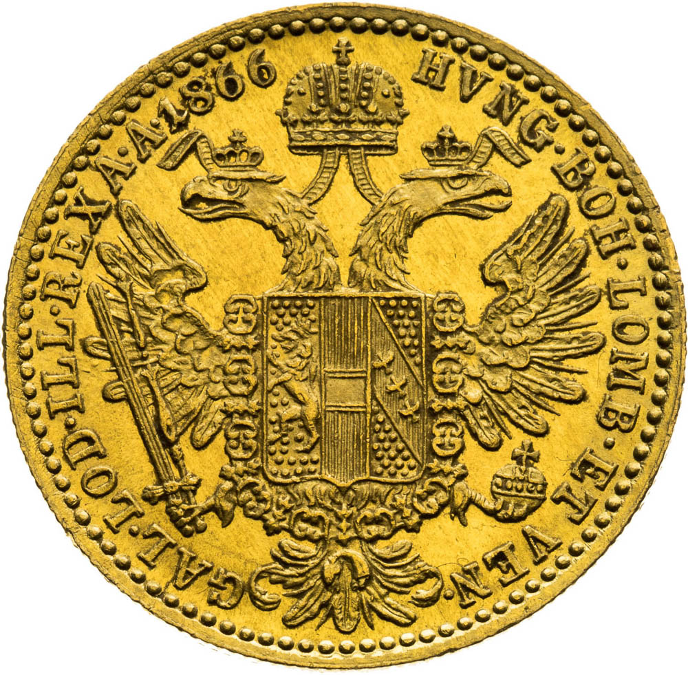 Ducat 1866 - back