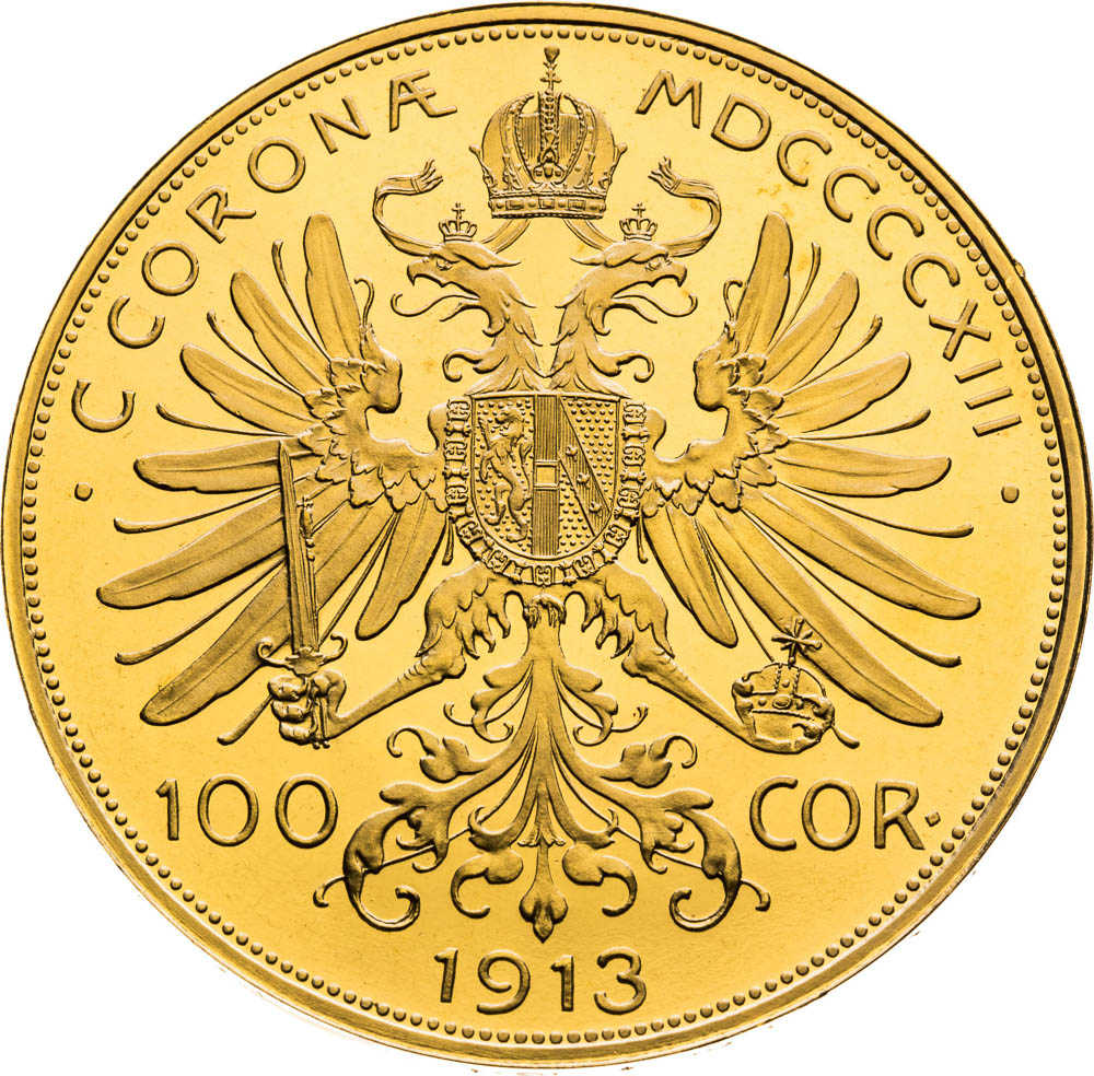 100 Corona 1913 - back