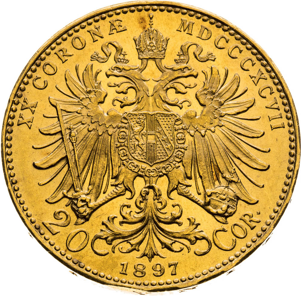 20 Corona 1897 - back