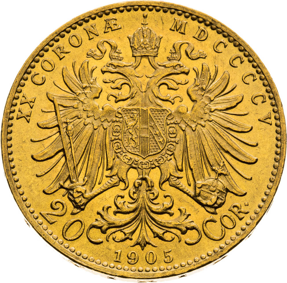 20 Corona 1905 - back