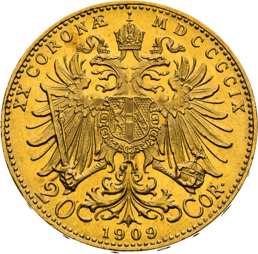 20 Corona 1909 - back