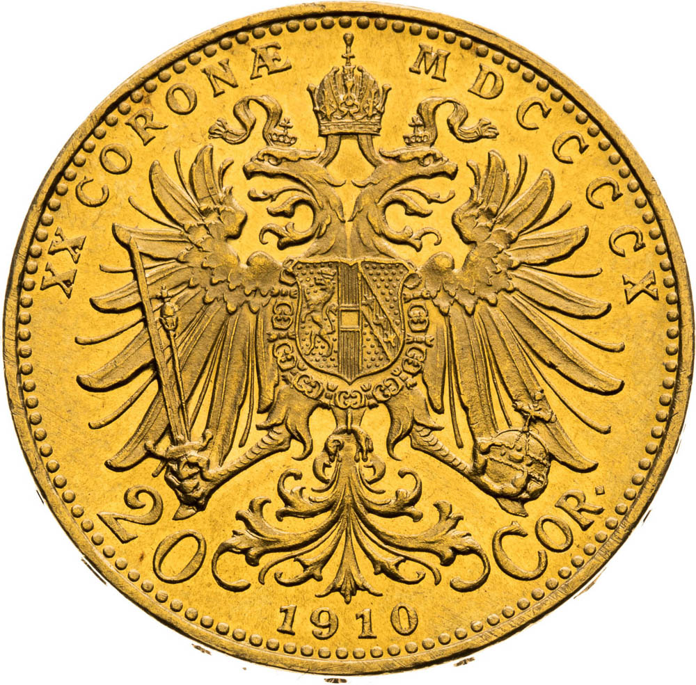 20 Corona 1910 - back