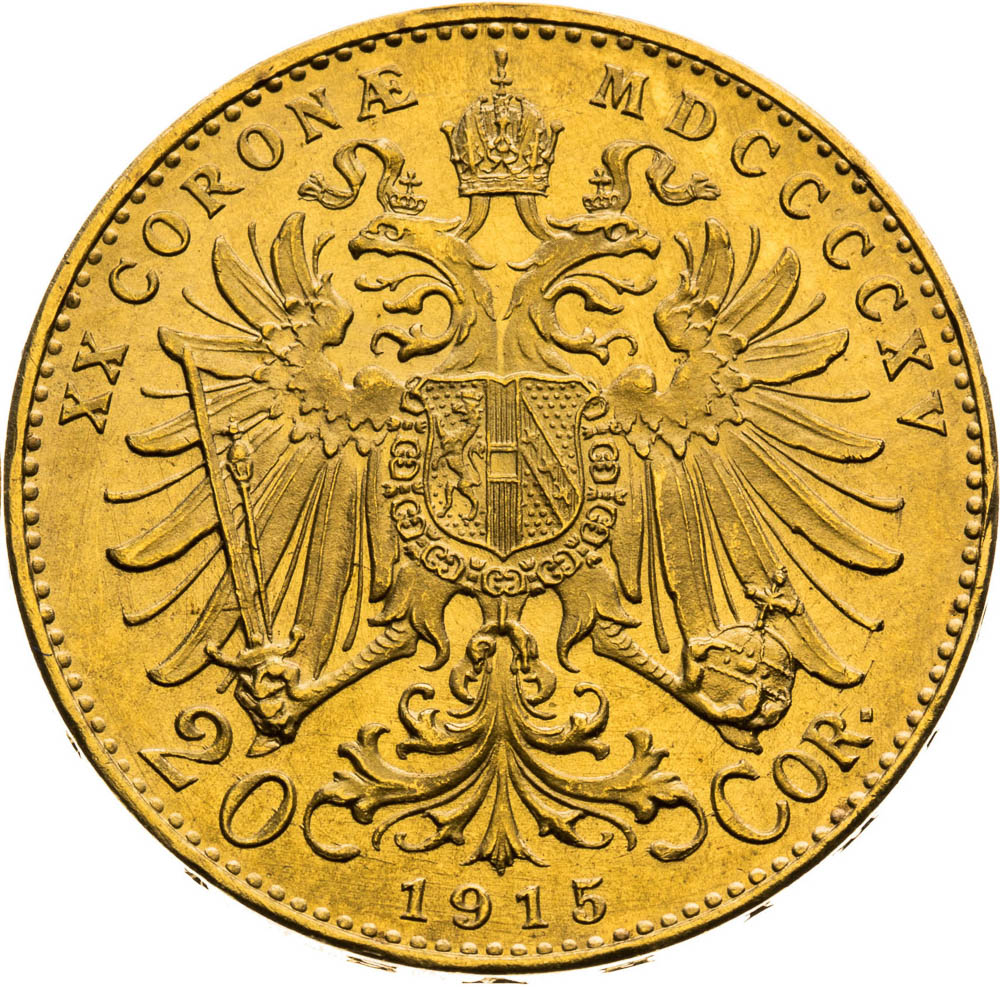 20 Corona 1915 (Restrike) - back