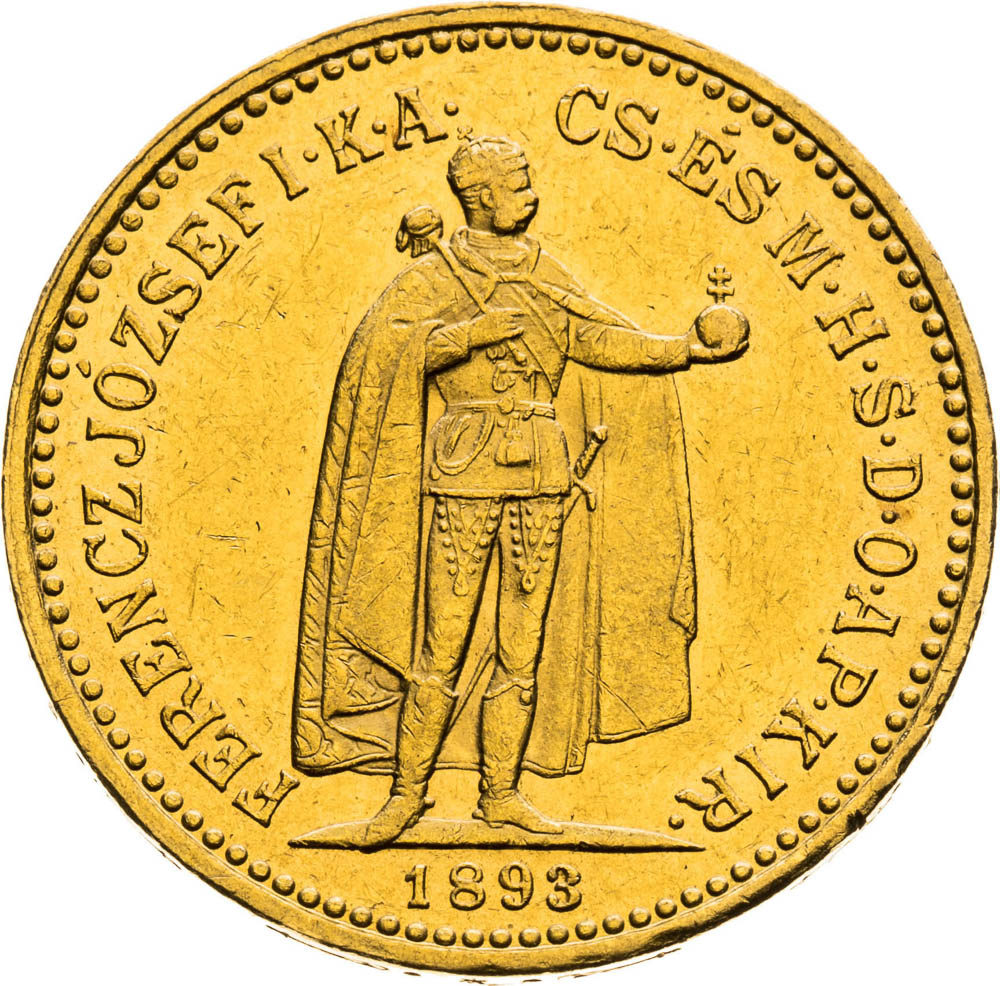 10 Corona 1893 - front