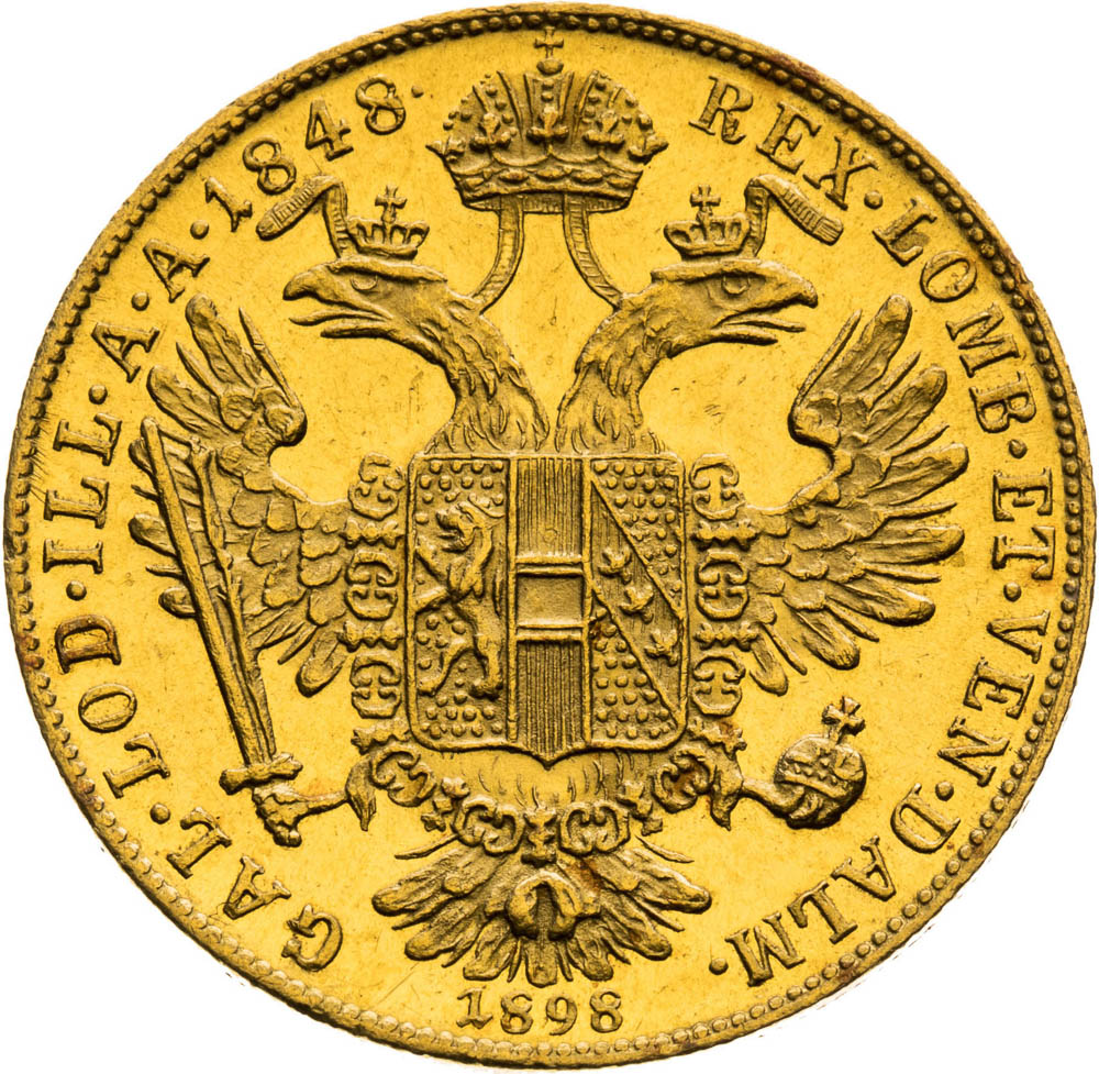 Ducat 1848/1898 - back