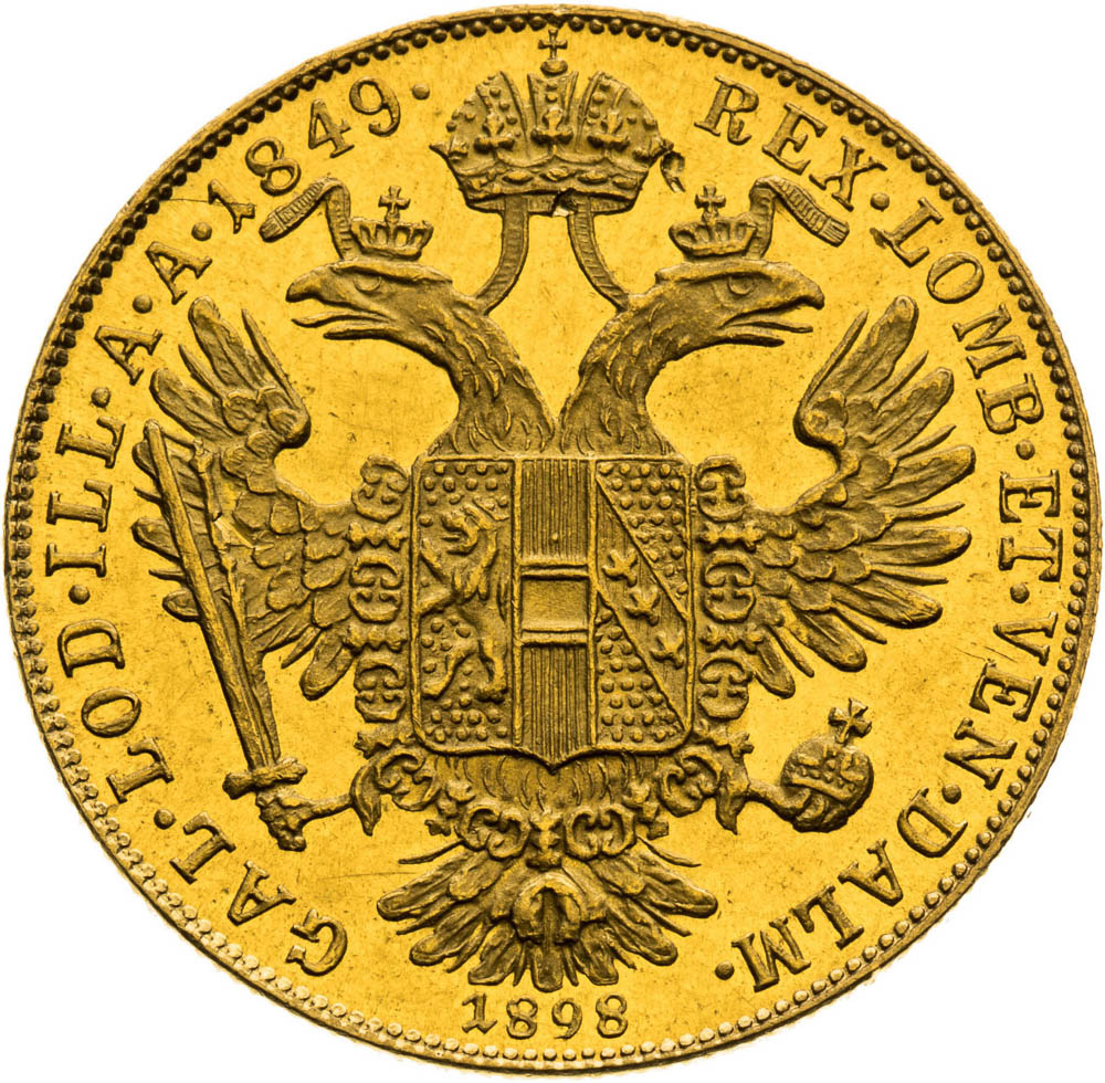 Ducat 1849/1898 - back