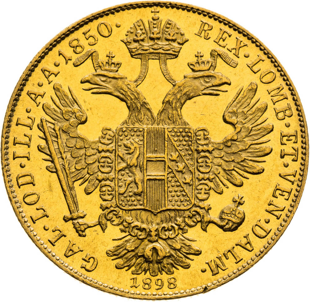 Ducat 1850/1898 - back