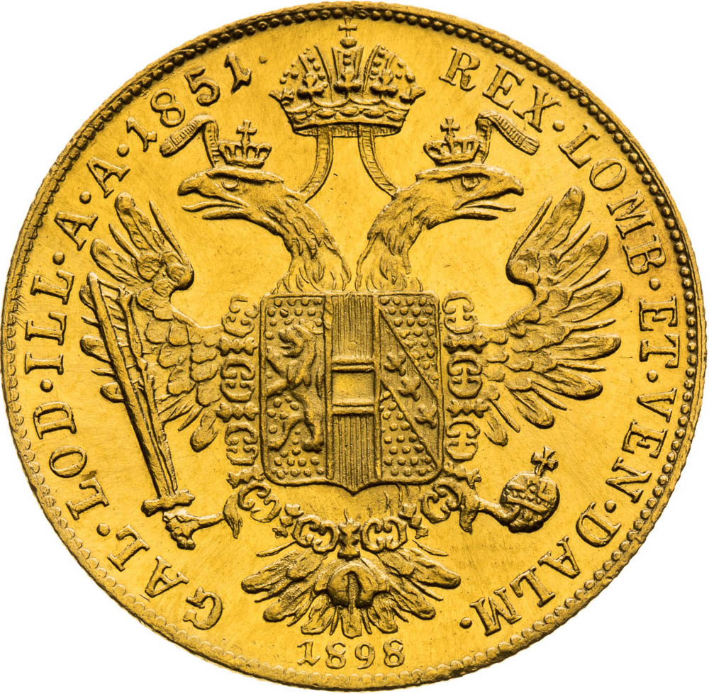 Ducat 1851/1898 - back