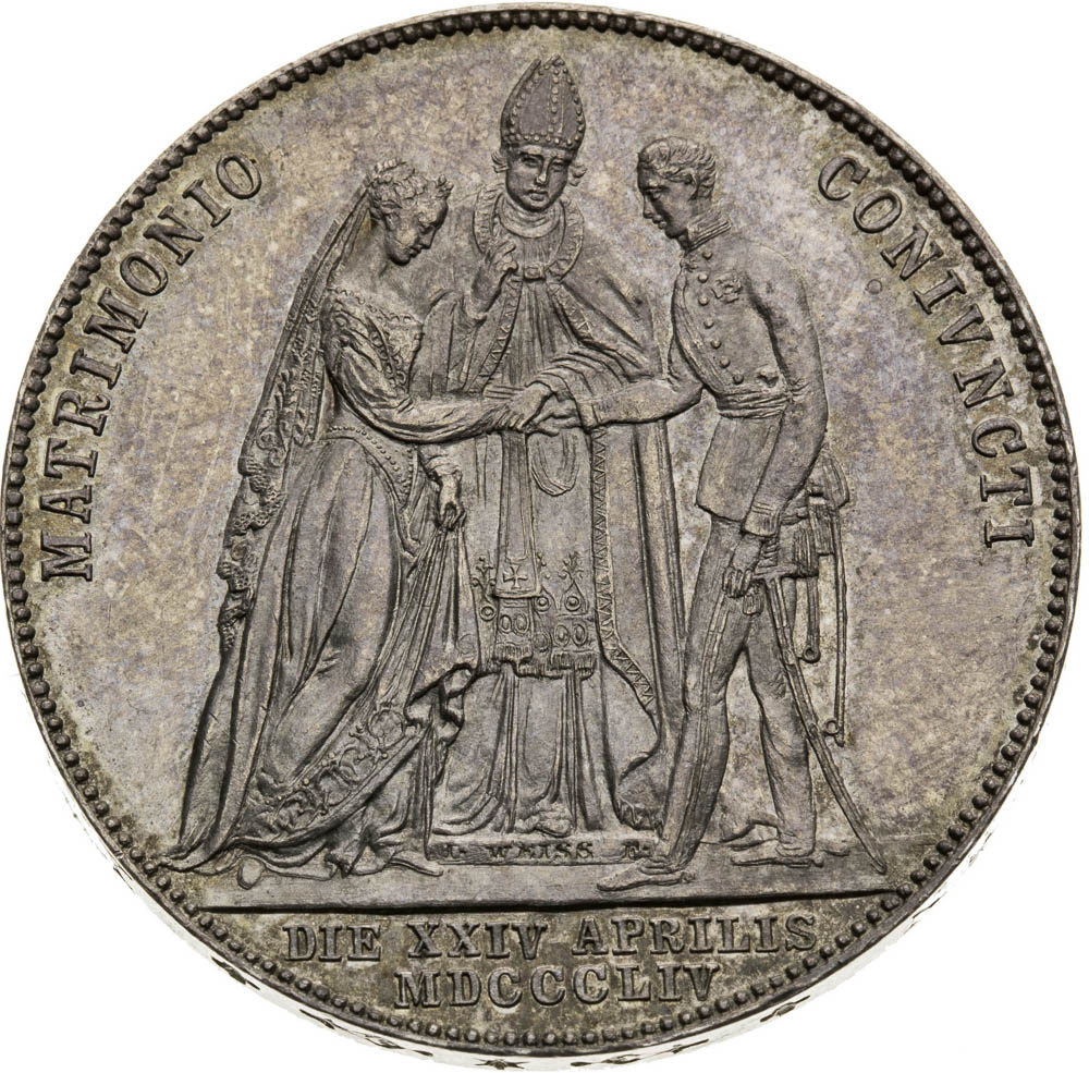 Gulden 1854 - back