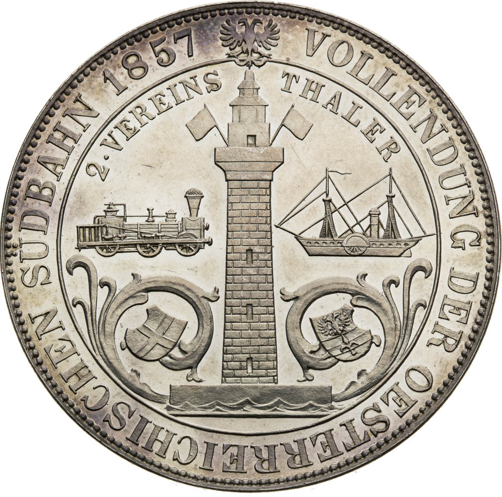 2 Thaler 1857 - back