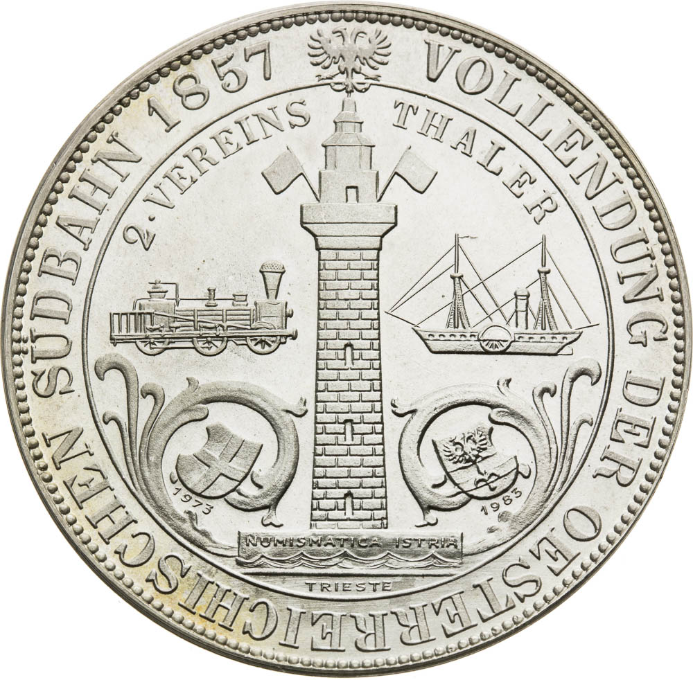2 Thaler 1857 (Restrike) - back