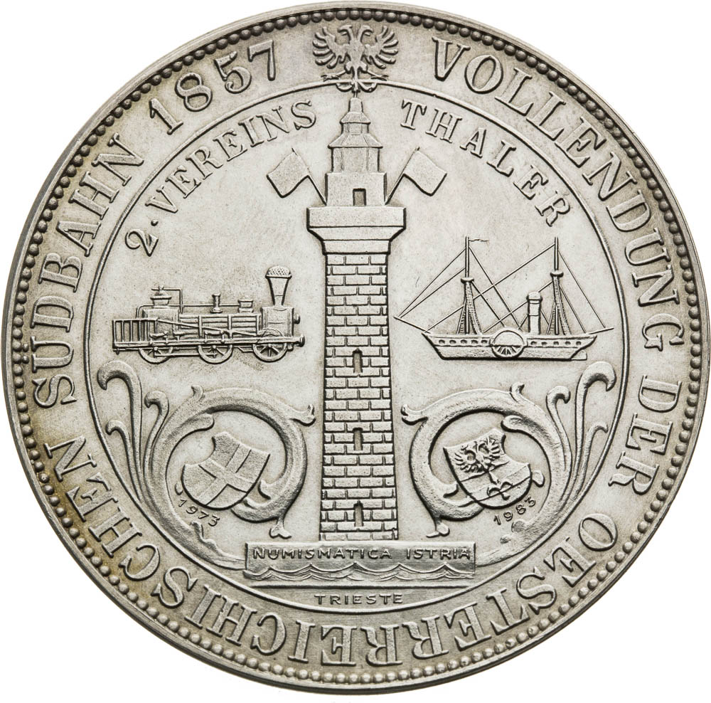 2 Thaler 1857 (Restrike) - back