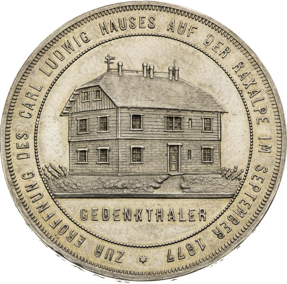 Silver Medal 1877 (Thaler) - back