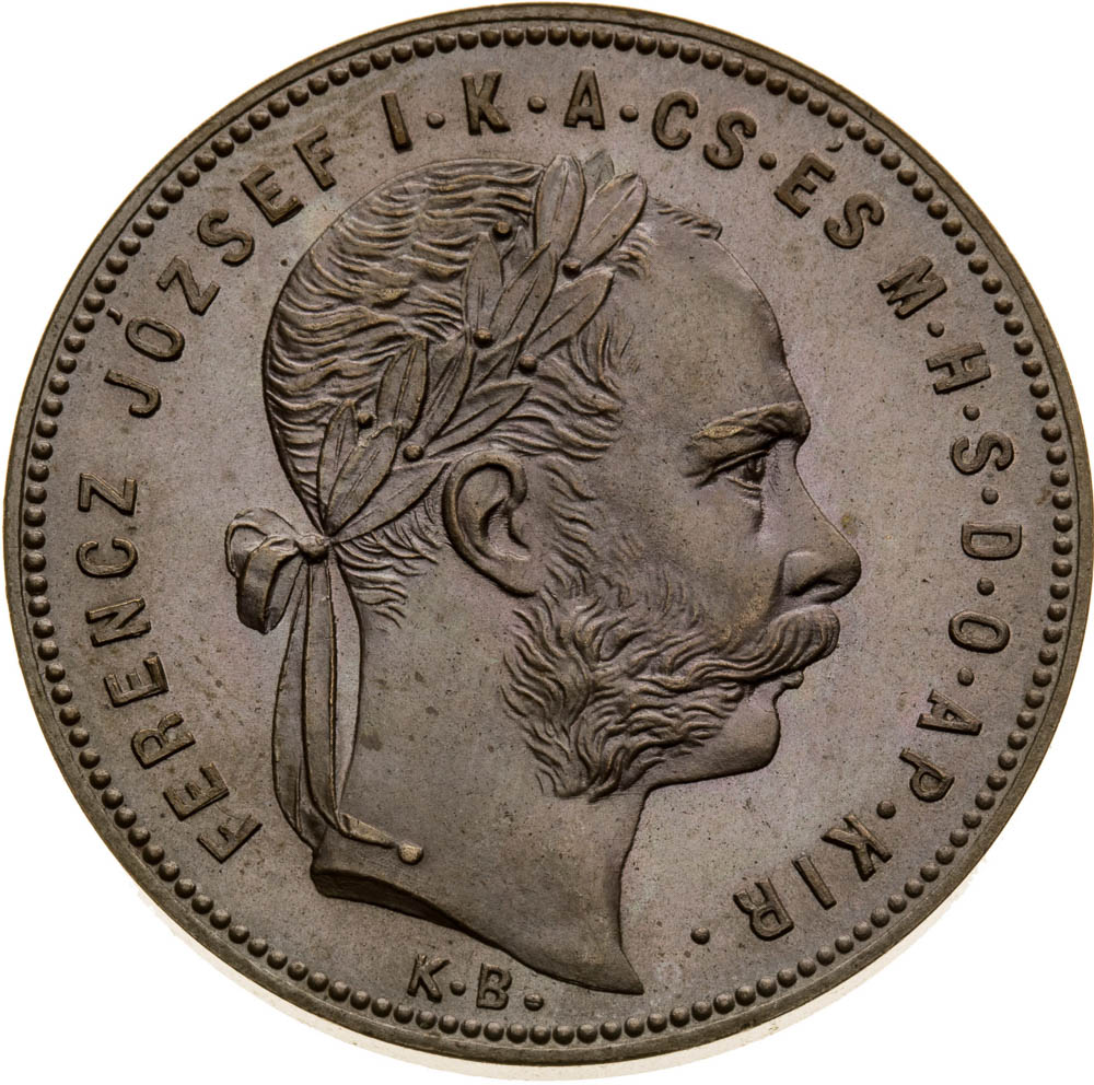 Schemnitz Gulden 1878 (Copper Struck) - front