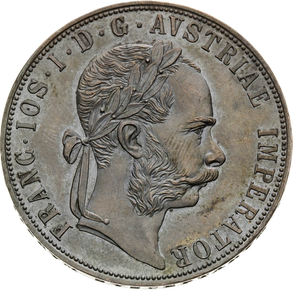 2 Gulden 1887 (Copper Struck) - front