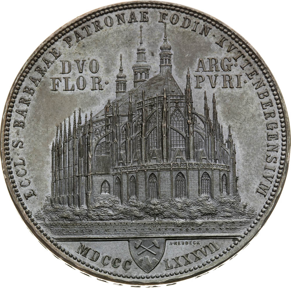 2 Gulden 1887 (Copper Struck) - back