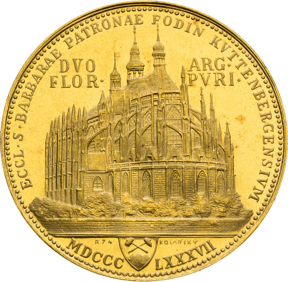 2 Gulden 1887/1974 (4 Ducats) - back