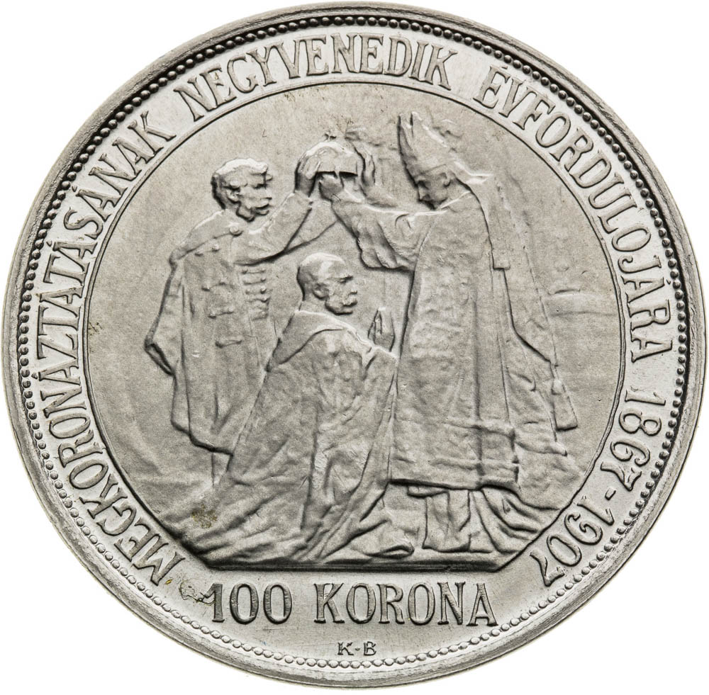 100 Corona 1907 (Platinum) - back