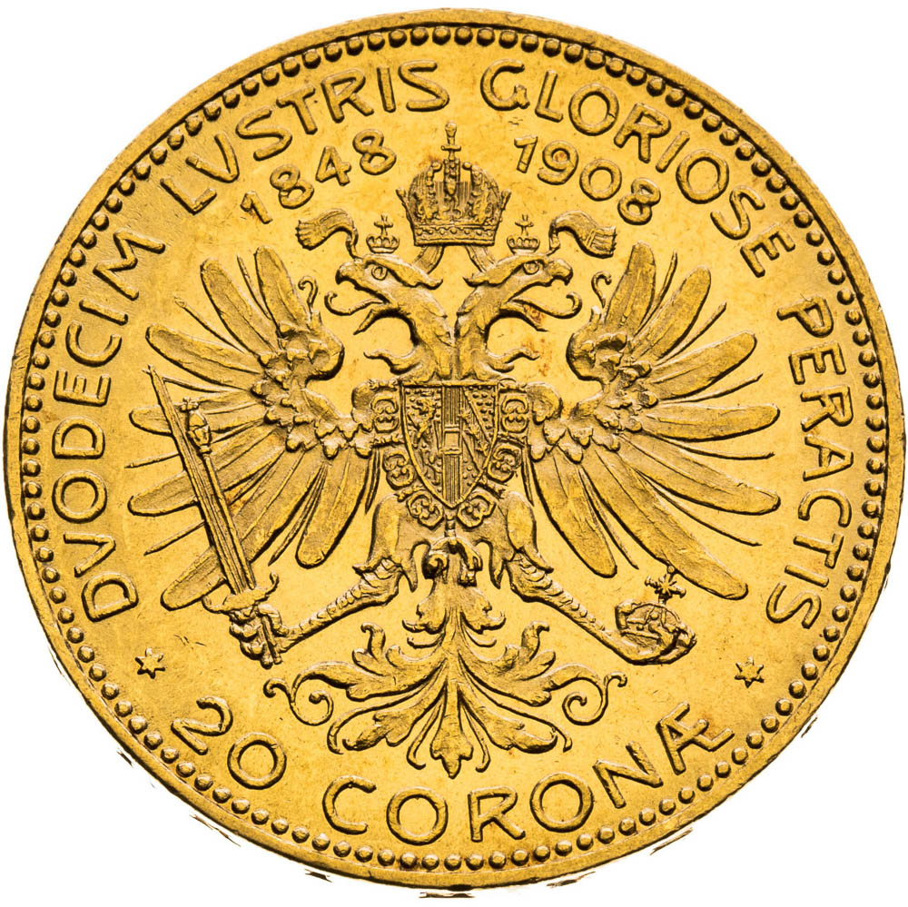20 Corona 1908 - back