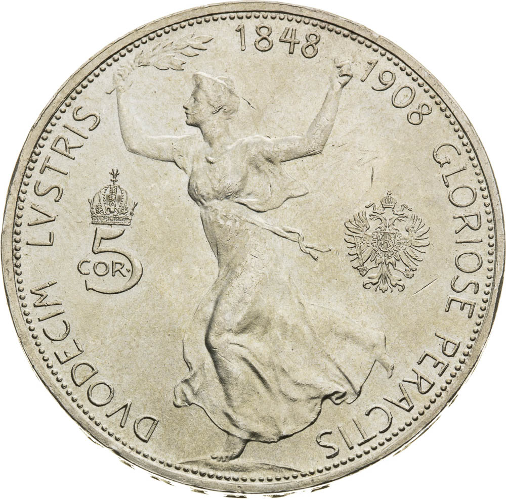 5 Corona 1908 - back