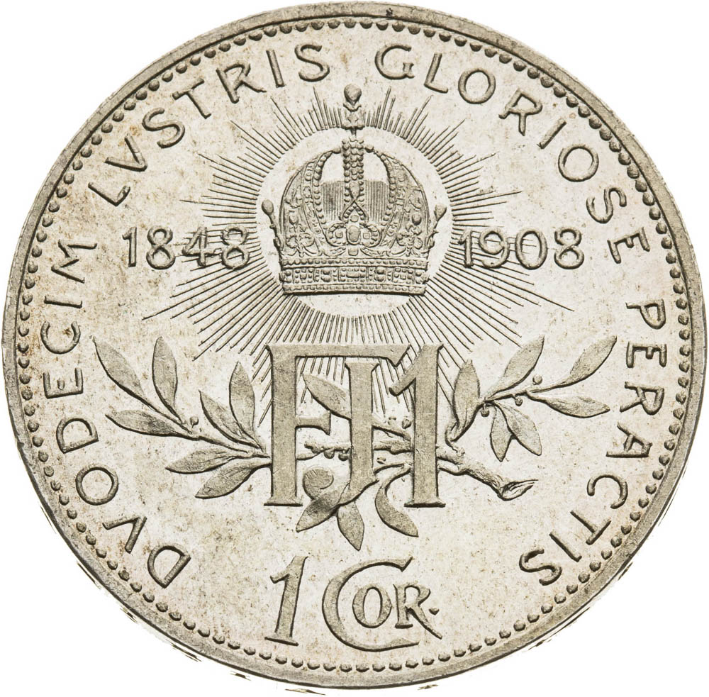 1 Corona 1908 - back